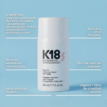 K18 Mascarilla Reparadora Molecular - Repara Tu Pelo En 4 Minutos